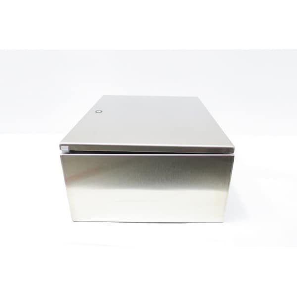 Hoffman 1/4 Turn Latch Electrical Enclosures, 20 in H, 8 in D, 16 in W, NEMA 4X, 304 Stainless Steel CSD20168SS - main